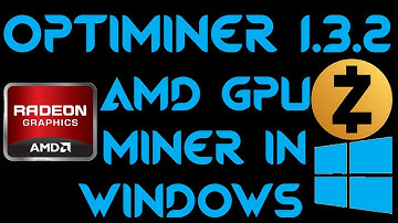 Optiminer 1.3.2 ZCash AMD GPU Miner for Windows rx470 rx480
