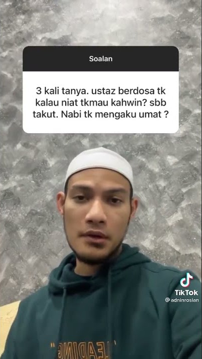 HUKUM TAK NAK BERKAHWIN | USTAZ ADNIN