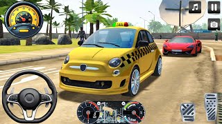 New Taxi 🚕  Driving Simulator 3D  - Abarth 500 Cab Driving In City - Car Game Android Gameplay 2026 screenshot 4