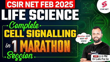 CSIR NET FEB 2025 | Life Science | Cell Signaling Marathon Session For CSIR NET 2025 | Dr Lalit Pal