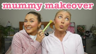 TURNING MY MUM INTO ME!! giving my MUM a MAKEOVER! every day makeup routine - mum vs daughter!