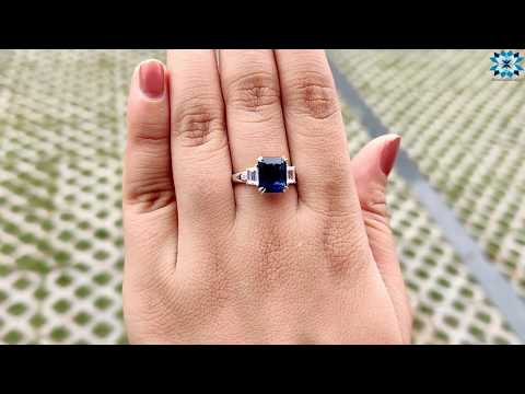 2.68-tcw-radiant-and-trapezoid-moissanite-ring-|-five-stone-ring-|-wedding-ring-|-engagement-r