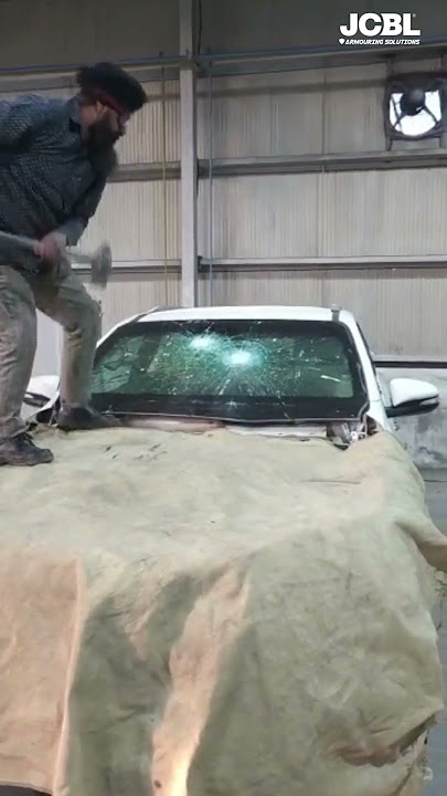 Can a hammer break bulletproof glass? Live Test | JCBL Armouring Solutions