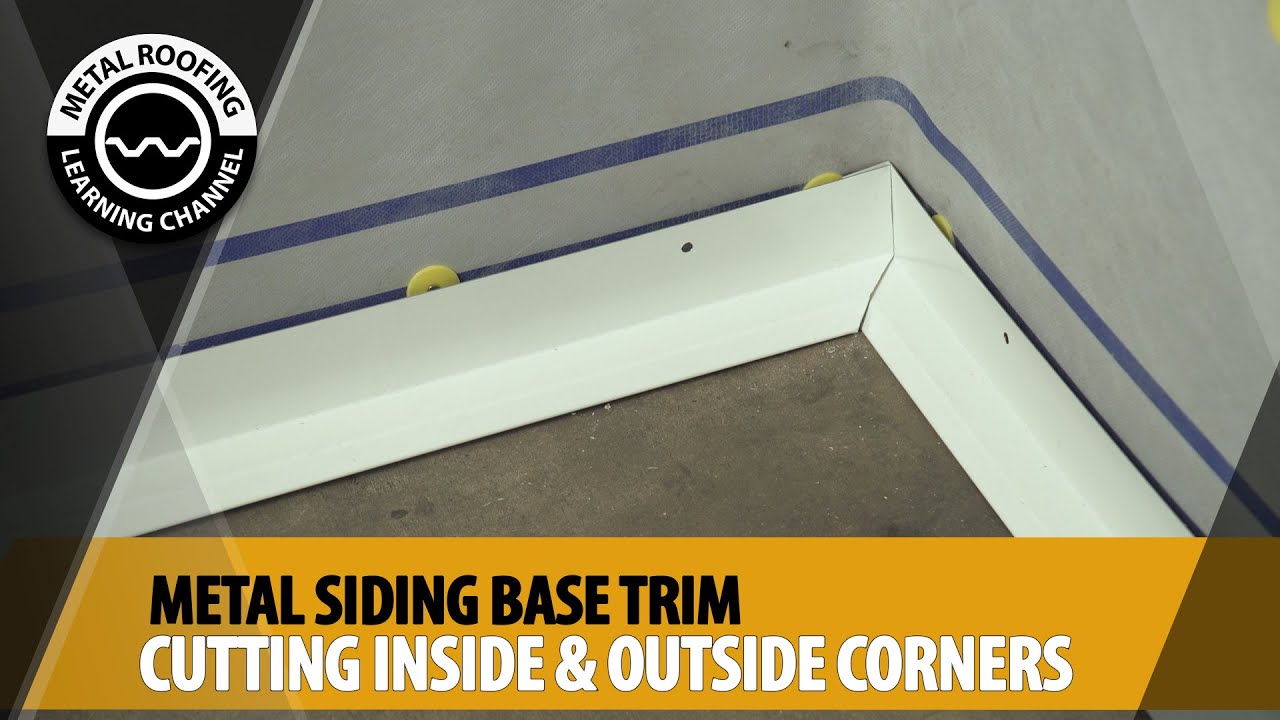 Finishing + Cutting Ends Of Base Trim At Corners. EASY Corrugated Metal ...