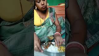 pakhla rice and arbi sag allu sabji recipe showfood recipe showfood eating show shorts