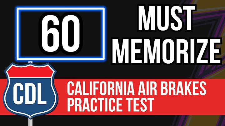 California CDL Air Brakes Practice Test 2025 (CA DMV Commercial Driver's License Study Guide)