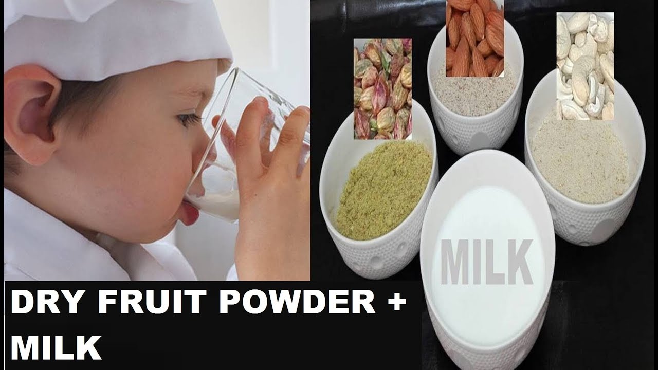 Baby Food for Weight Gain || Milk With Dry Fruit Powder