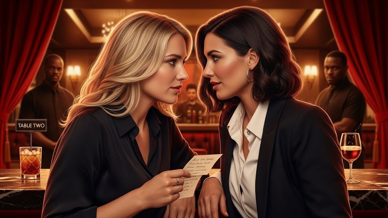 She Passed a Note to the Mafia Queen at the Bar — “You’re Not Safe  Look at Table Two”
