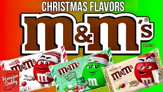Christmas M&Ms | NEW Flavors | White Chocolate Sugar Cookie, Chocolate Mint & White Peppermint