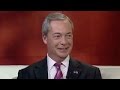 Nigel Farage reacts to Donald Trump's victory