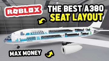 The BEST A380 Seat Layout for MAX MONEY in Cabin Crew Simulator (Roblox)