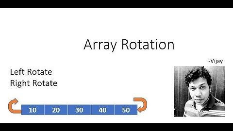 Array Rotation | Left Rotate | Right Rotate | Interview Question | Program Implementation