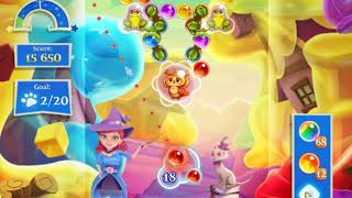 Bubble Witch 2 Saga Level 1856 with no booster & 7 bubbles left