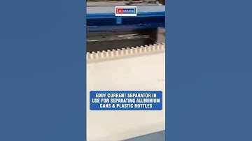 Eddy Current Separators in use for Separating Aluminum Cans & Plastics Bottle