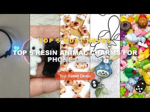 Cheap & Best Top 5 Resin Animal Charms For Phone Chains Unboxing & Review - Randomly Mix 10/20pcs Co
