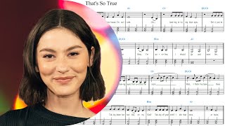 That's So True (lyrics chords) - Gracie Abrams