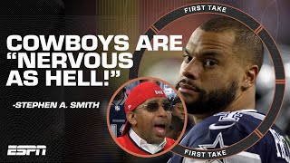 They SCARED, they NERVOUS AS HELL 😖 Stephen A. says Dallas isn't ready for Tampa Bay | First Take