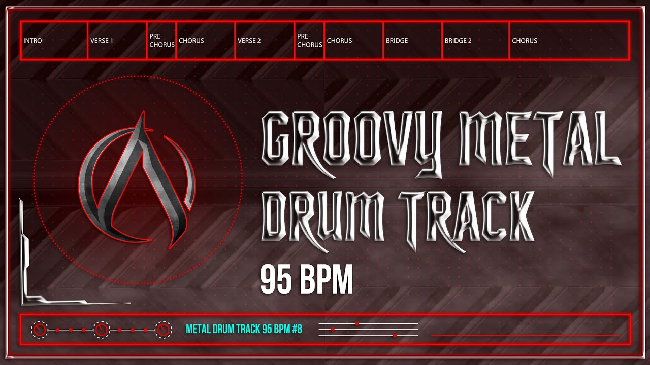 Groovy Metal Drum Track 95 BPM | Preset 3.0 | Reissued (HQ,HD)