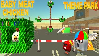 Meat Chicken Amazing Theme Park | Chicken Gun