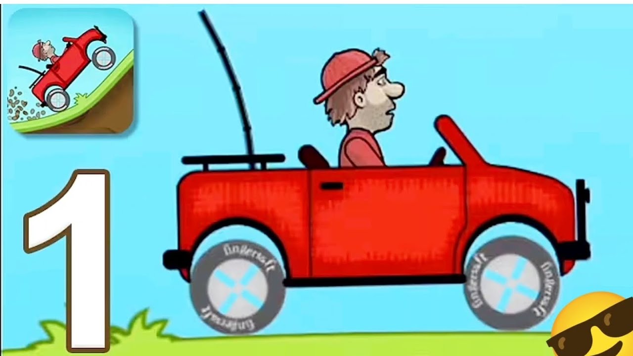 Hill Climb Racing - Gameplay Walkthrough Part 1 - Jeep (iOS, Android)