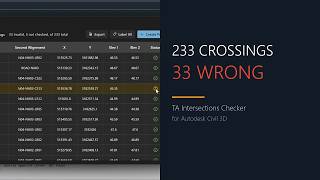 How to Check Road Intersection Elevations in Civil 3D | TA Intersections Checker 2.0