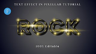 Rock Text effect in pixellab | 3d text effect in pixellab | text effect