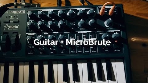 Plugging a guitar to the MicroBrute