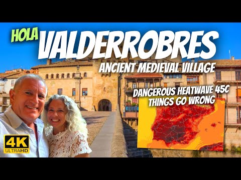 HEATWAVE HAVOC, the Unbearable Reality, DANGEROUS, VALDERROBRES #vanlife Spain Travel Vlog 4k