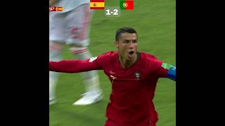 The Day Ronaldo Made  Hatric |🇵🇹Vs🇪🇸 2018 World Cup Highlights #Shorts