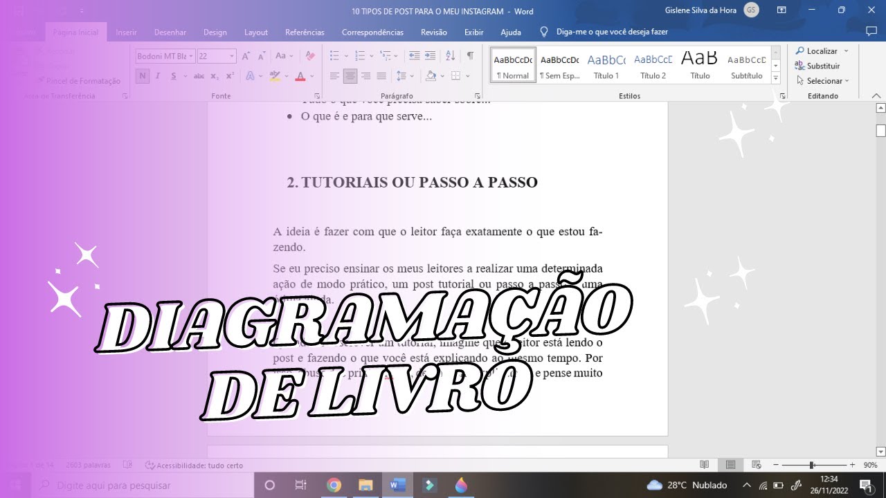 COMO DIAGRAMAR SEU LIVRO