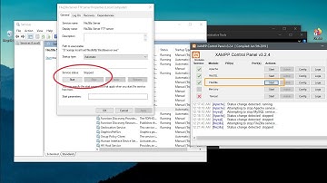 Xampp Filezilla server doesn