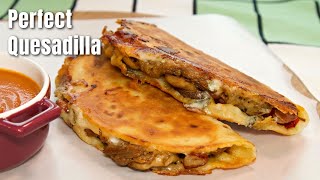 How To Make The Perfect Quesadilla with Shredded Beef and Blue cheese