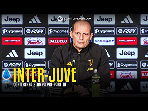 Conferenza Allegri pre Inter-Juve: "Non è decisiva. Tutti convocati. L' obiettivo è la Champions"