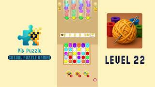 Knit Match : Yarn Puzzle Level 22 Solution Walkthrough