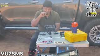 QRP field Operation with ICOM -705 and a trusdx DL2MAN Radio with a SPARKPLUG EFHW Antenna