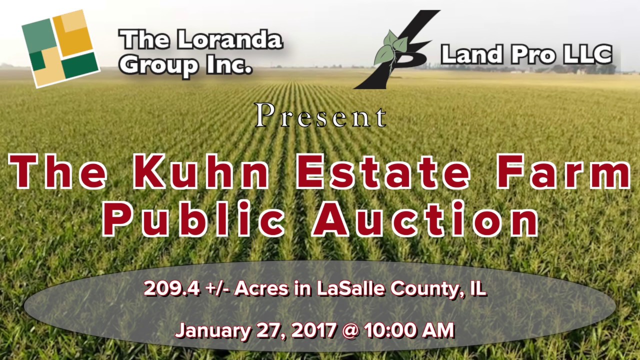 LaSalle Co., IL 209.4 Acre Farm Land Auction Promotional Video by The