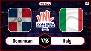 Italy vs Dominican Republic | FIVB Volleyball Women's Nations League | VNL 2024 Women's Volleyball