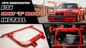 Apex Engineered - BMW E36 Front X Brace / Cross Brace - INSTALL