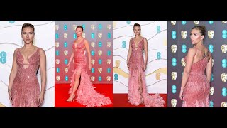 BAFTAs 2020 : Scarlett Johansson wows in a blush pink gown with feather train || T Online