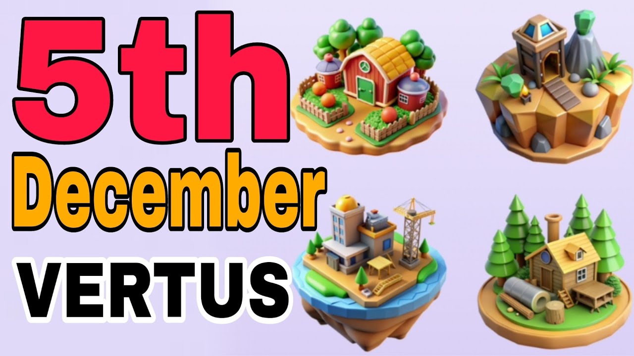 5th December Vertus Daily Combo Code | Today Vertus Code