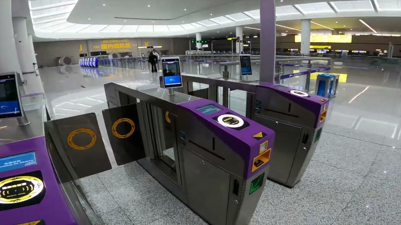 Chengdu Tianfu International Airport Walking Tour, Airport Metro Line | 4K HDR 成都天府国际机场