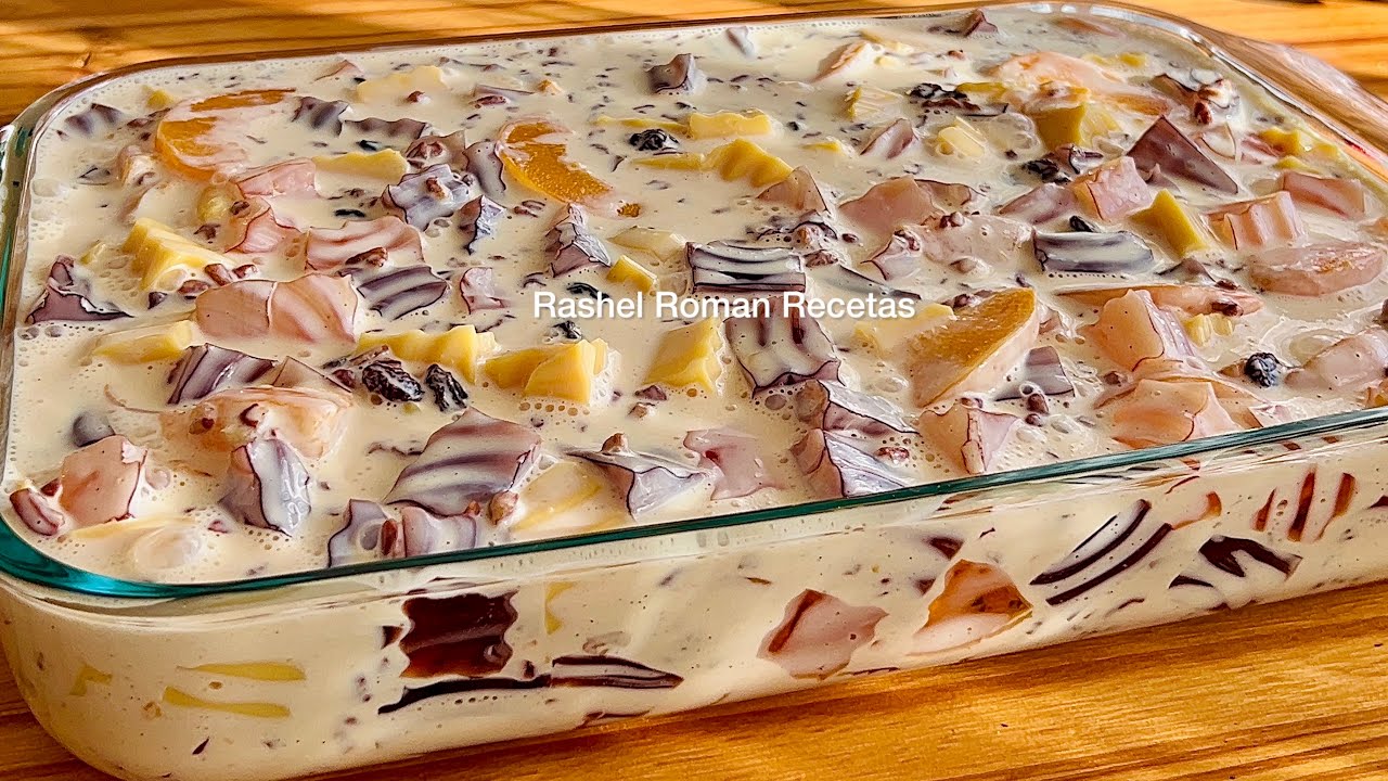 POSTRE CON GELATINA CREMOSO😋 sobremesa fácil !!