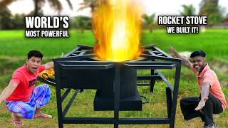 Rocket Stove Worlds Largest Rocket Stove No Need Gas & Diesel Wood Fire Stove We Built It