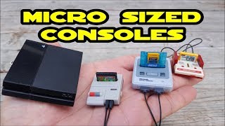 Awesome Micro sized Nintendo Famicoms & PS4 consoles Non Functional Gashapon Toys