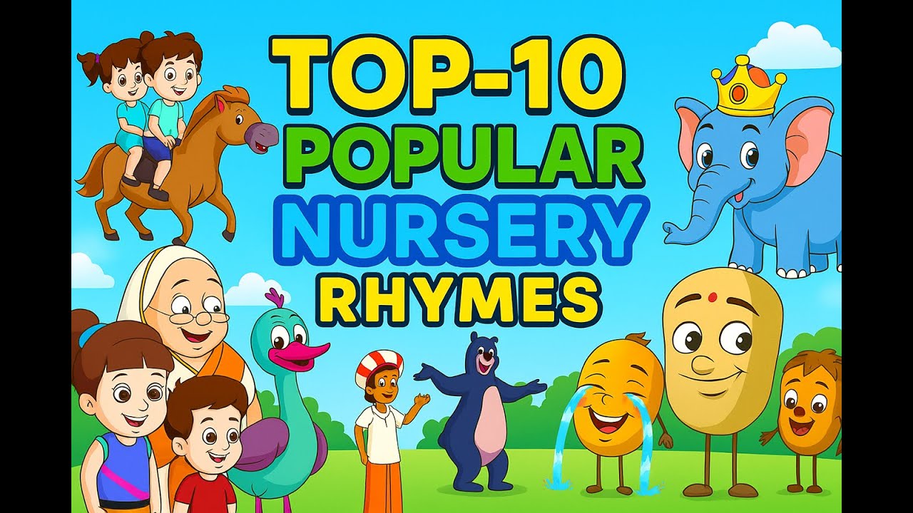 Top 10 Animated Nursery Rhymes for Kids | Fun Characters & Songs by ...