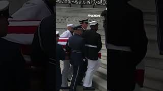Lindsey Graham's motorcade arrives at Capitol Hill for ceremonial tribute #shorts #us #news #foxnews