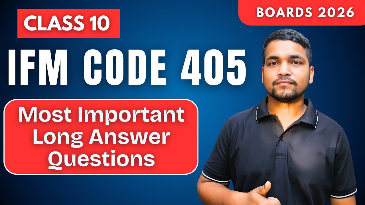 Class 10 IFM Most Important Long Answer Type Questions | Financial Market Class 10 Questions 2026