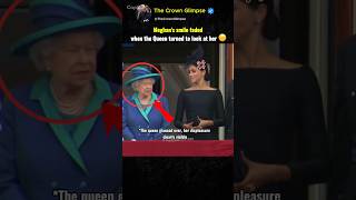 Meghan's smile faded when the Queen turned to look at her 😐 #meghanmarkle #queenelizabeth
