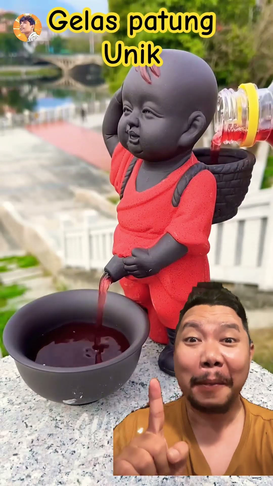 GELAS PATUNG BOTAK UNIK!!!??