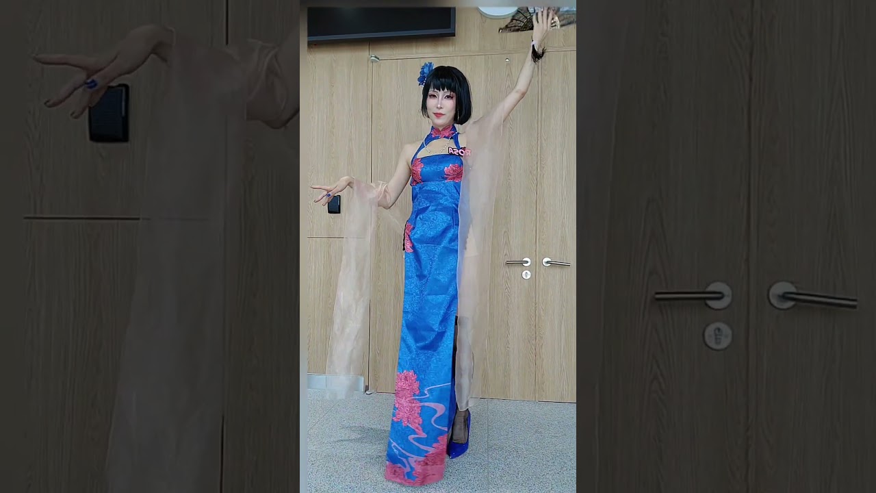 로사박!!오늘은 치파오박이다. #모델 #cosplay #벽람항로 #코스프레 #旗袍 #기명월 댄스 dance #寄明月